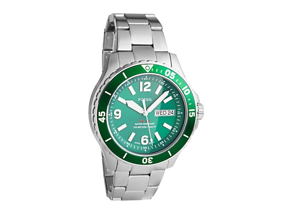 Fossil FS5690 SS Green Dial and Bezel DD Bracelet - W07133 | Chapelle  Jewellers