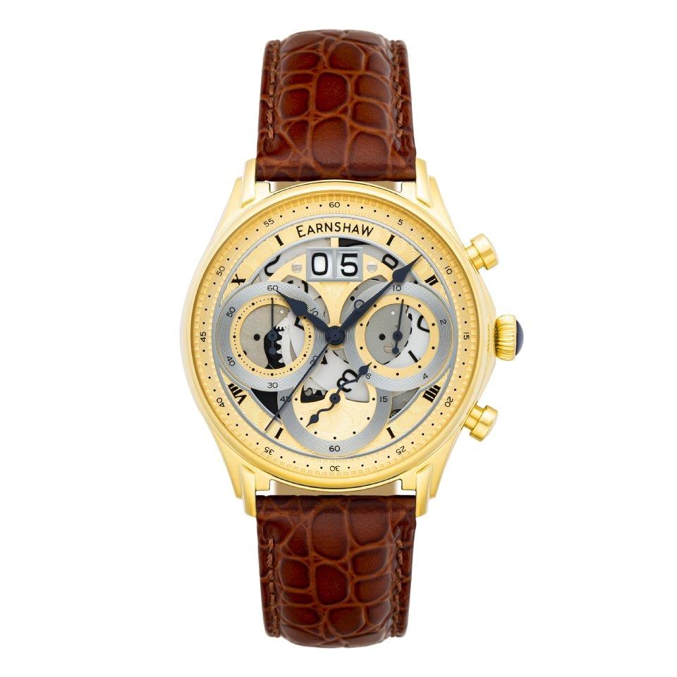 Thomas Earnshaw ES-8260-04 Nasmyth Brown Leather Strap Watch - W3457