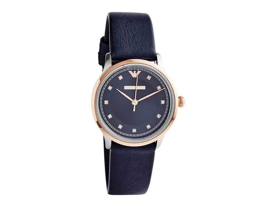 navy armani watch