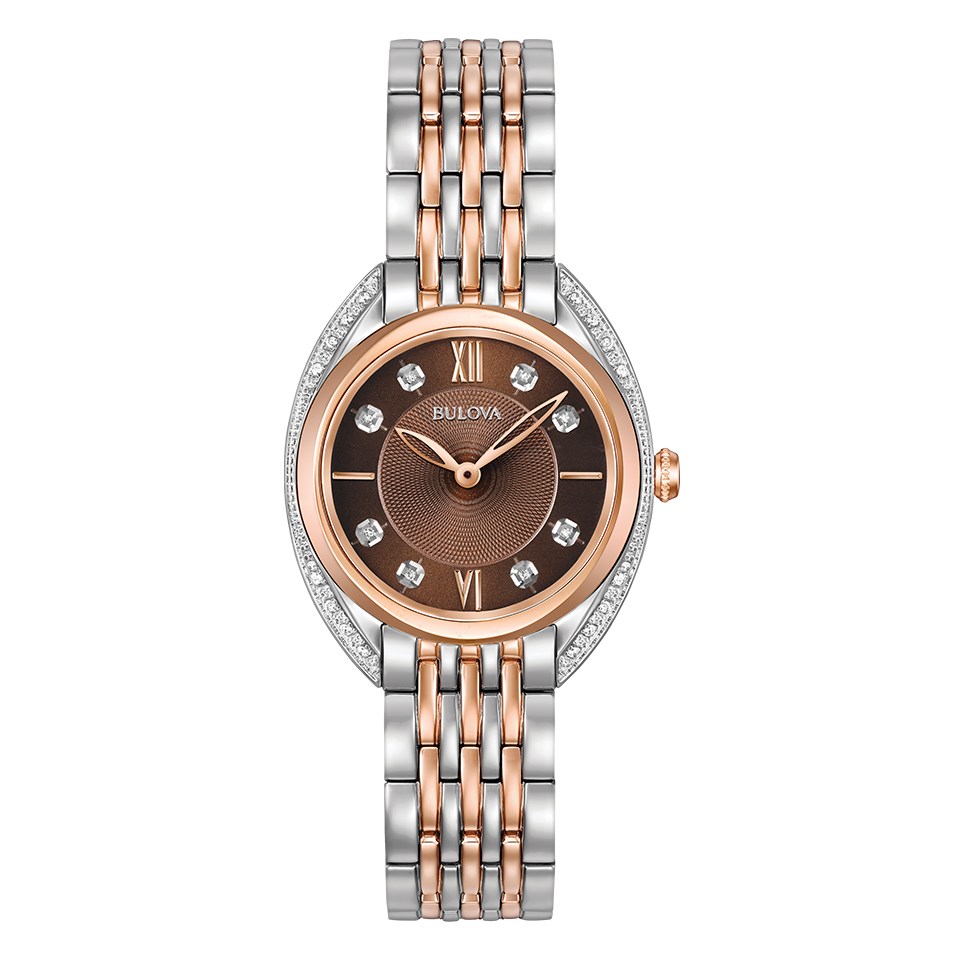 Bulova 98R230 Classic Diamond Two Tone Bracelet Watch - W83120