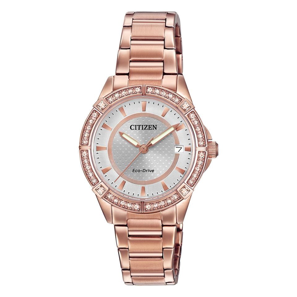 Citizen FE6063 53A Rose Gold Plated Eco Drive Bracelet Watch W92941